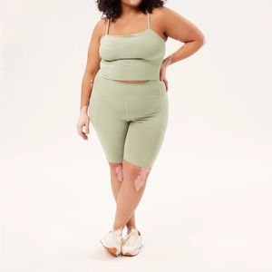 Girlfriend Collective Matcha Bike Shorts